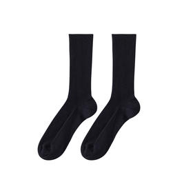 棉中筒袜 | 黑色 舒适亲肤 薄款更适合春夏秋穿袜子 小亘【贴身衣物一经售出非质量问题不退不换】