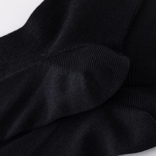 棉中筒袜 | 黑色 舒适亲肤 薄款更适合春夏秋穿袜子 小亘【贴身衣物一经售出非质量问题不退不换】 商品图3