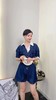 QG7285#可拆卸Polo领连体牛仔短裤 商品缩略图2