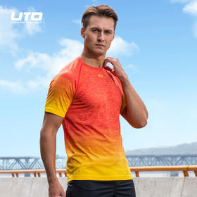UTO 悠途跑步短袖快干运动衫马拉松透气t恤快干衣越野T恤圆领男女款夏季