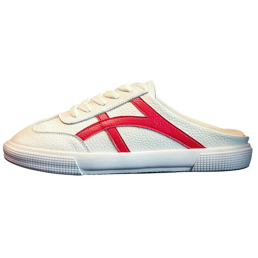 网红女鞋外穿凉拖鞋2023春季新款时尚懒人小白鞋包头半拖单鞋sjmh07 商品图7