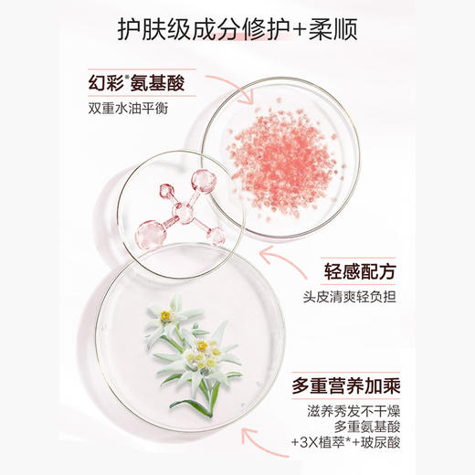 Haservey/海瑟薇 幻彩氨基酸系列量感强韧洗发水500ML*2瓶 商品图3