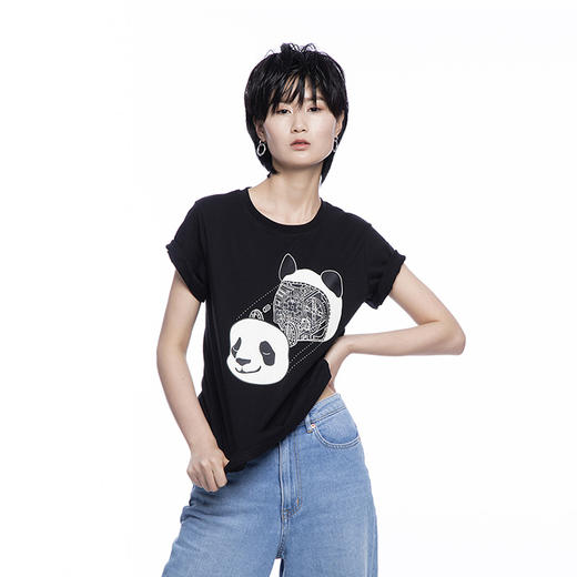 【路上海】原创T恤No.283 组装熊猫 商品图1