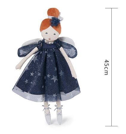 法国moulinroty小时光系列法国面料塞莱斯特蓝色仙女 高45厘米 商品图0