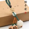 手工编车钥匙扣挂件桃木黄杨菩提莲花包包饰闺蜜朋友礼物玉石挂件 商品缩略图4