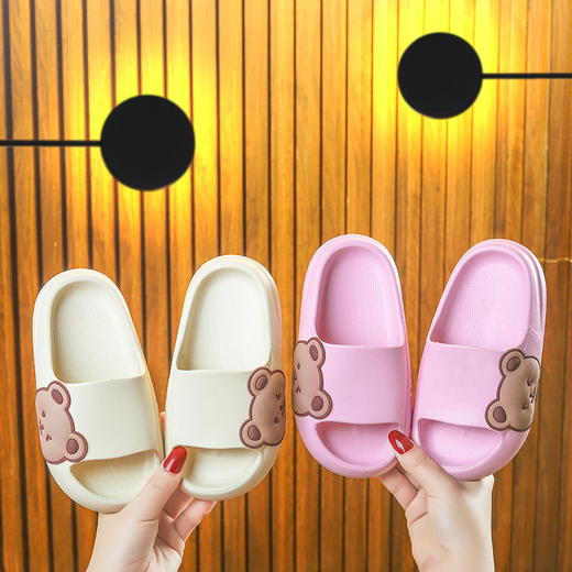 【小熊拖鞋】拖鞋夏踩屎感小女孩时尚外穿软底卡通可爱女童宝宝室内凉拖鞋sjmh03 商品图7