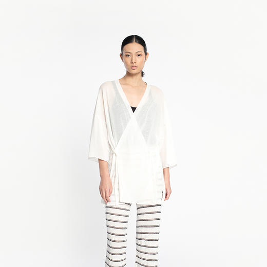 女士2022新款有机棉混纺和服 商品图1