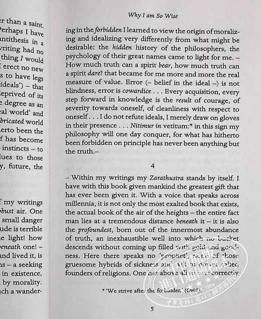 【中商原版】尼采：天才，舍我其谁？ 英文原版 Penguin Great Ideas : Why I Am So Wise Friedrich Nietzsche 商品图6