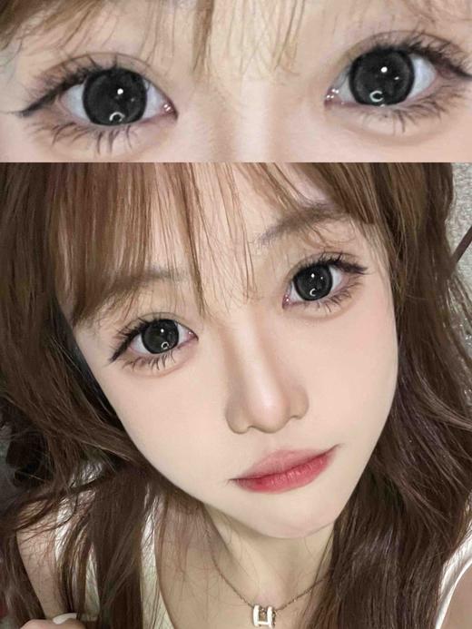 【大直径日抛/年抛】雾凇森林 Kaylens  | 大直径14.5 , 着色14.0 | 【同品牌多盒购买更划算，选款色板在详情页内】，黑色自然 商品图2