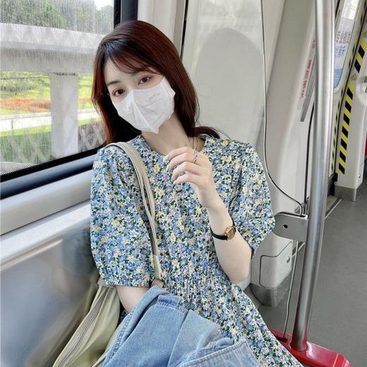 夏季2023年新款小清新茶歇长裙仙女仙森系甜美碎花连衣裙子cyl10 商品图2