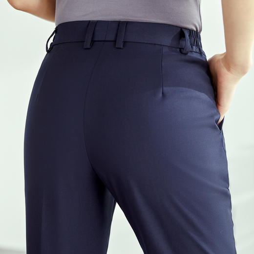 【松紧腰 舒适贴合】罗蒙四季款女式西裤商务通勤职业工装直筒修身长裤 商品图12