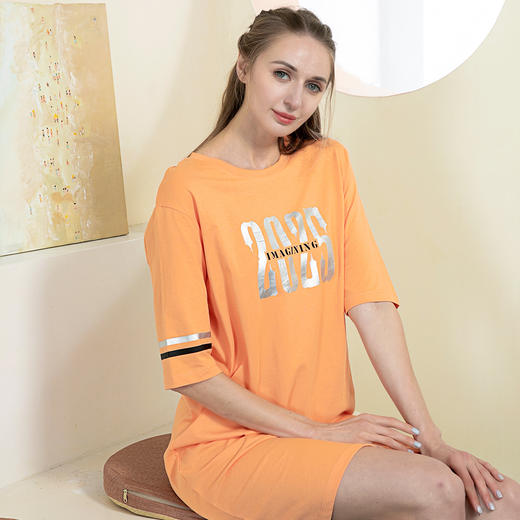 【超值套餐】爱帝女士睡裙纯棉可外穿连衣裙 商品图3