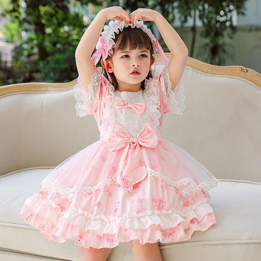 DY-8620夏季新款儿童洛丽塔裙小女孩ita可爱蓬蓬裙女童连衣裙 商品图1