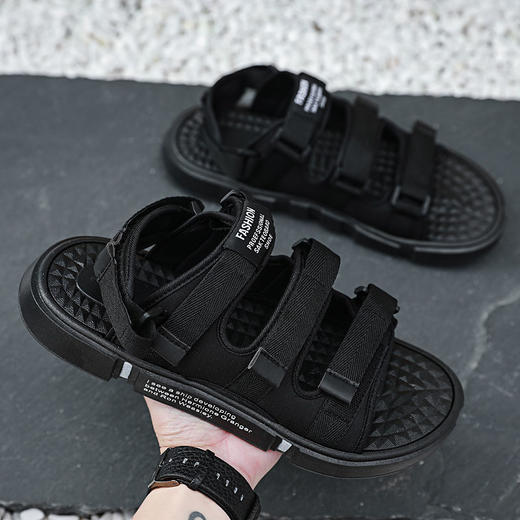 凉鞋男士夏季时尚沙滩鞋两用防滑外穿2023新款潮流休闲情侣拖鞋男sjmh20 商品图6