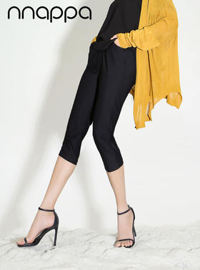 冰感网眼透气七分小直筒裤29209