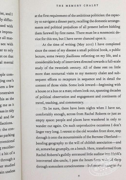 【中商原版】记忆小屋 英文小说 The memory Chalet  Tony Judt 商品图8