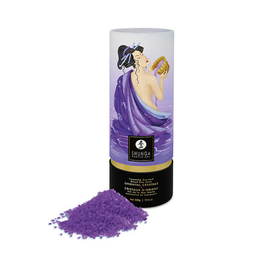 SHUNGA春画 月光浴香味泡沫水晶死海浴盐 Dead Sea salt 500g 商品图2