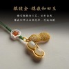 【一生所爱】银古法金镶和田玉手机链挂绳短文艺古风手机挂件 商品缩略图2