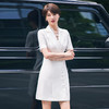 白色西装连衣裙女夏新款职业装气质女神范修身蕾丝拼接裙子 商品缩略图2