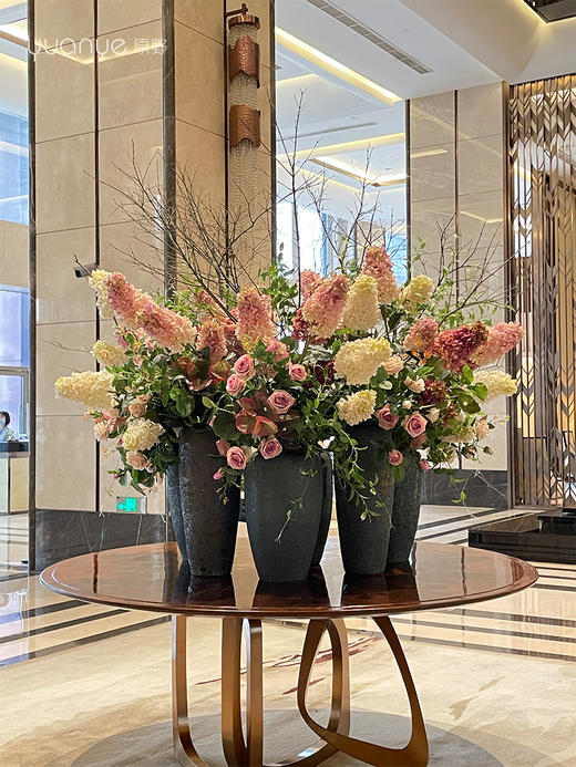 高档酒店大堂仿真花摆件大型大厅中庭圆桌面前台别墅商场装饰假花 商品图2
