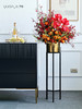 假花仿真花摆设客厅酒店商场落地花艺摆件高档金属架轻奢装饰插花 商品缩略图2
