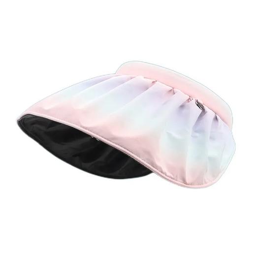 彩虹空顶贝壳帽子女夏季遮阳帽渐变色大檐太阳帽sjmh46 商品图4