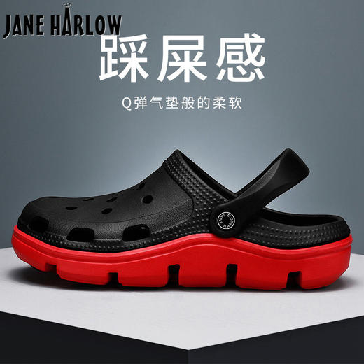 洞洞鞋男夏季外穿2023新款潮户外凉鞋防滑包头沙滩sjmh17 商品图4