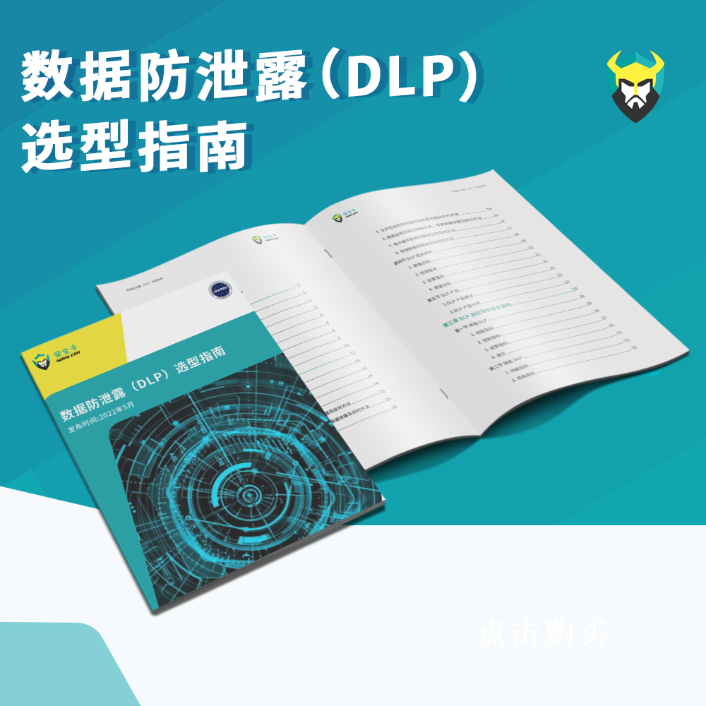 《数据防泄露（DLP）选型指南》（纸质版）