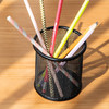 【仅供集采】12个/盒得力笔筒圆形金属网格笔插文具商务笔类收纳简约网纹创意时尚化妆刷收纳筒笔盒大容量多功能简约办公用品 商品缩略图4