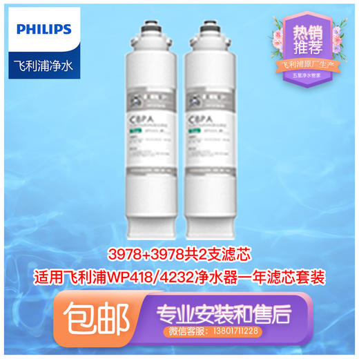  Philips/飞利浦WP4181/WP4232净水器第一节滤芯WP3978(CBPA)两支 商品图1