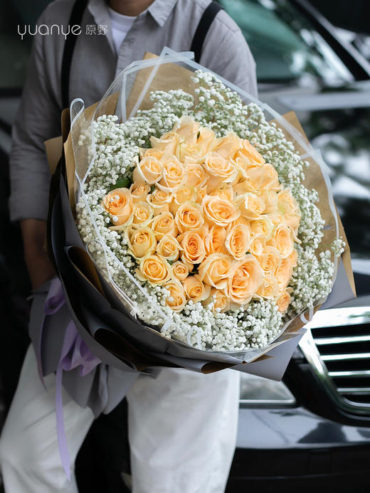 （3款可选）51朵玫瑰韩式花束 商品图2