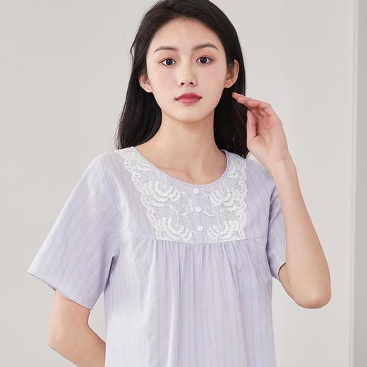 3楼 美标纯棉短袖睡裙89166 商品图3