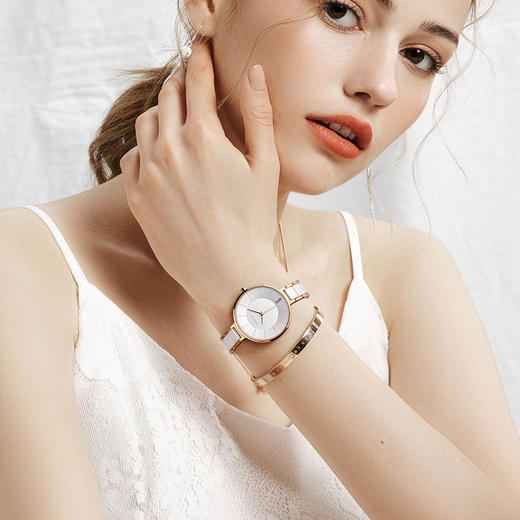 雷克斯手表丨 陶瓷手表  镶钻手表 双按扣 进口机芯 防水 防刮 耐磨 商品图1