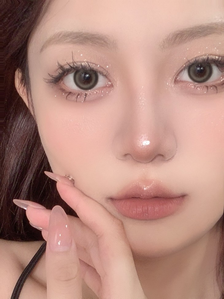 Deerbell年抛隐形眼镜 奶雾灰14.2mm 1副/2片-VVCON美瞳网11