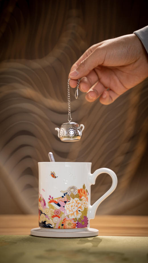 富玉景德镇陶瓷茶杯花镜/花语马克杯女士个人专用高颜值喝水杯子高级感轻奢 商品图3