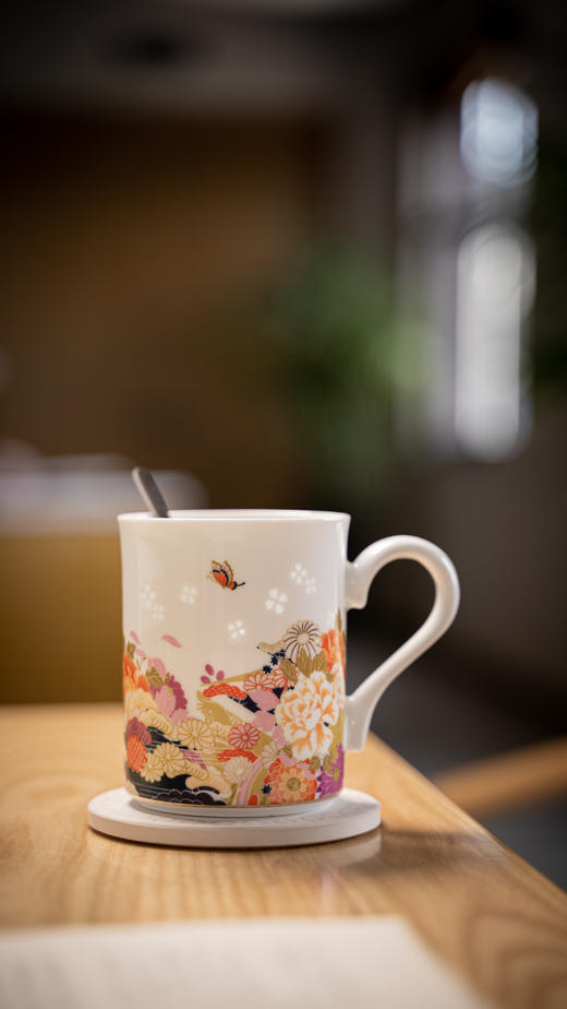 富玉景德镇陶瓷茶杯花镜/花语马克杯女士个人专用高颜值喝水杯子高级感轻奢 商品图0