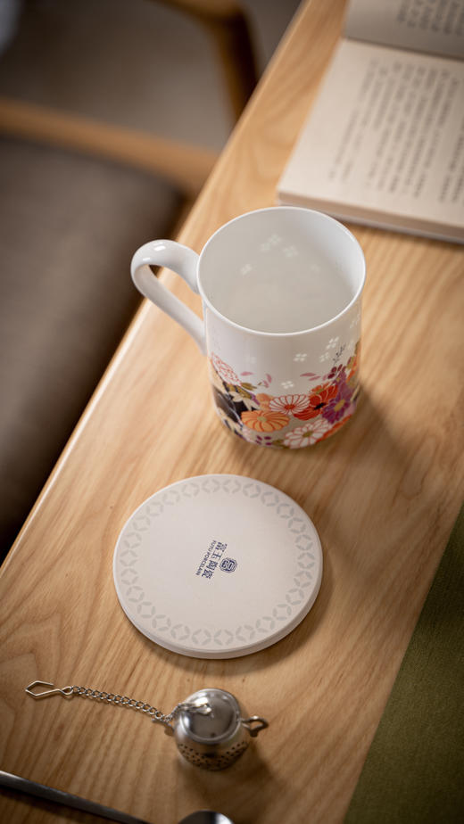 富玉景德镇陶瓷茶杯花镜/花语马克杯女士个人专用高颜值喝水杯子高级感轻奢 商品图4