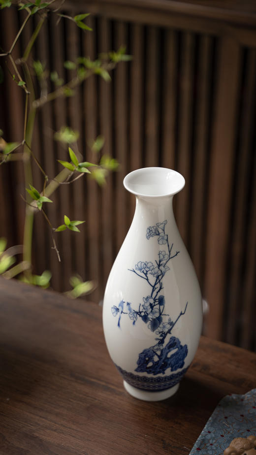 富玉  陶瓷花瓶卧室陶瓷器中式居家装饰品花瓶-玉兰瓶 商品图2