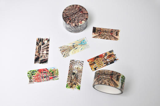 钟书阁水彩手绘纸胶带A卷和纸胶带，品牌质量保证，做工精美，好看耐用，线下门店同步销售~ 商品图4