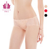 贝佳人正品轻薄透气性感网布底裤中低腰平角裤时尚女士提臀内裤 商品缩略图4