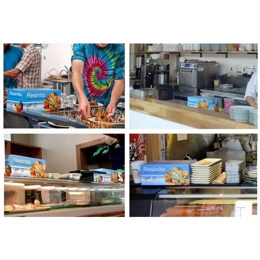 原装加拿大进口Resinite食品保鲜膜带滑刀切割器盒家用762m（跨境） 商品图1