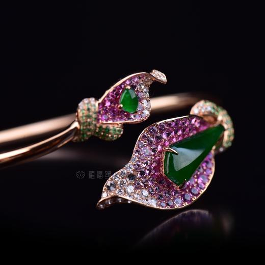 【纯美的爱】马蹄莲翡翠手环-SZ12106017 商品图5