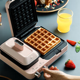 摩飞多功能早餐机神器三明治轻食机小型家用华夫饼机烤吐司面包机
