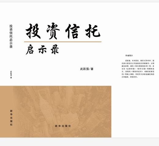 (仓发) 投资信托启示录/新华出版社/武跃强/9787516653104 商品图1