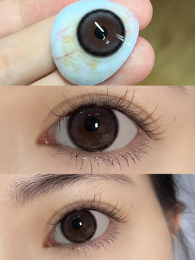 年抛美瞳 Clairecolor 水光狗狗眼灰 14.5 着色13.7 B24