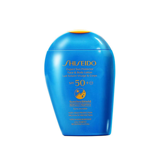 【防晒黑 防晒伤】Shiseido资生堂蓝胖子防晒乳150ml/瓶 防晒霜 水汗加乘X 热力感应黑科技  防水防汗 修护光损 高效防晒 清爽保湿 SPF50+，PA++++ 商品图3