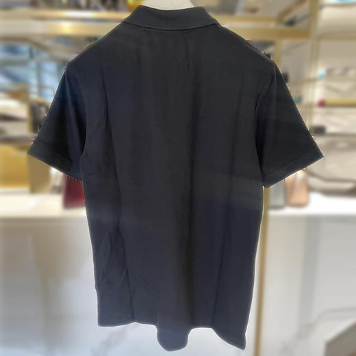 RICHMOND 男士棉质地球徽标翻领短袖T恤 黑色 RMP19235PO BLACK 商品图1