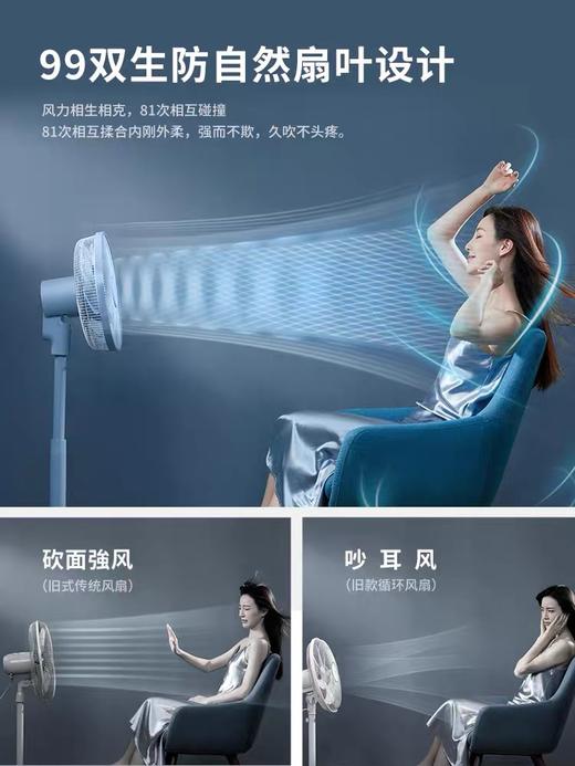 星钻风扇直流变频落地扇家用节能静音涡轮卧室电风扇空气循环扇FSF-U-A 商品图2