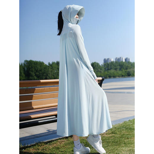 BMT-dbq-02电动车裙连衣裙衣中长款全身夏季女薄款新款冰丝 商品图4