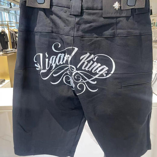 RICHMOND 男士棉质字母徽标印花休闲短裤 黑色 RMP19194BE BLACK 商品图1